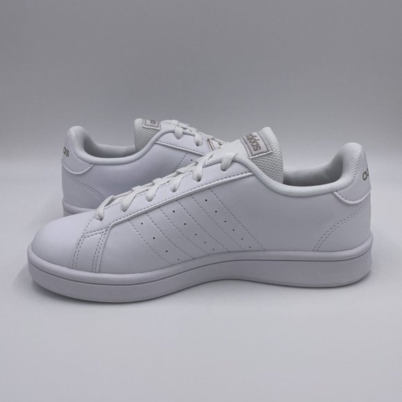adidas Grand Court Base White Womens Shoes - Picture 2 of 8